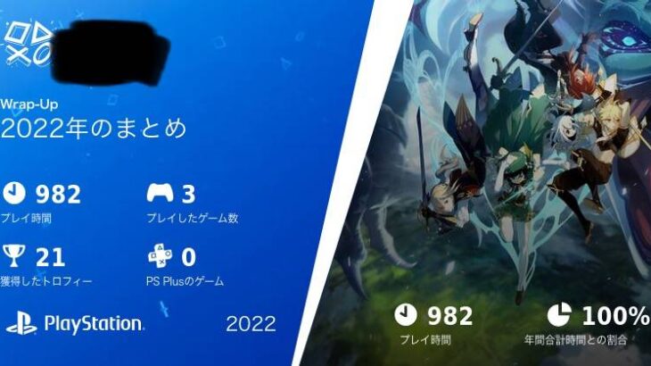 【原神】2022年の原神プレイ時間を振り返った結果ｗｗｗ ← ヤバすぎた